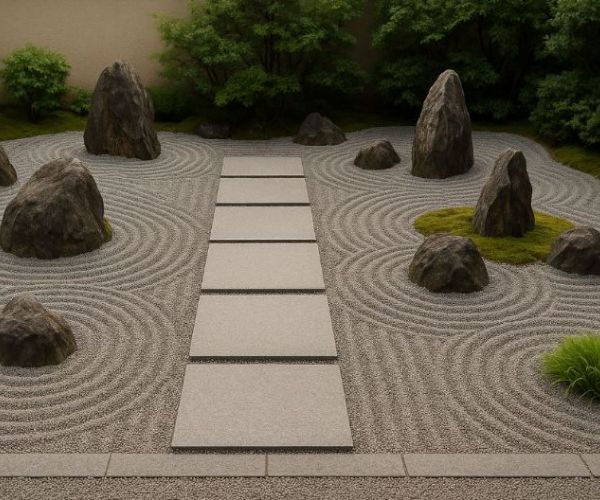 枯山水造景好優雅！平板磚鋪設技巧與設計重點解析